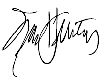 ロン D. バートン　2013-14年度RI会長のサイン